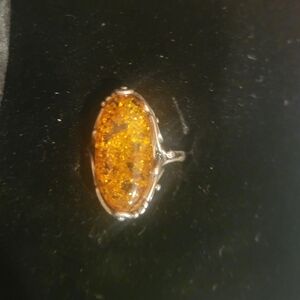Baltic Amber Ring From Poland